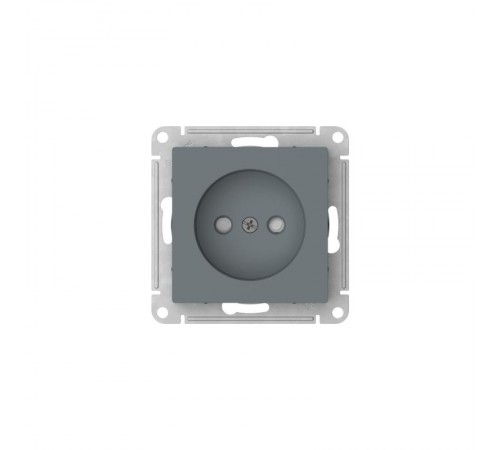 AtlasDesign Грифель Розетка без заземления со шторками, 16А, механизм, быстрозажимные клеммы  ATN000749S  SE