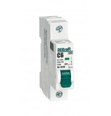 Выключатель автоматический без теплозащиты однополюсный ВА-103М 1P 6А характеристика C 6кА  12500DEK  Dekraft