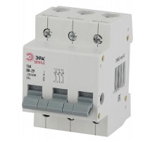 Выключатель нагрузки модульный (мини-рубильник) ВН-29 3P 16А SIMPLE-mod-63 ЭРА SIMPLE  Б0039253  ЭРА