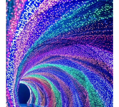 Светодиодная гирлянда ARD-STRING-CLASSIC-10000-BLACK-100LED-STD PINK (230V, 7W)  025806  Arlight