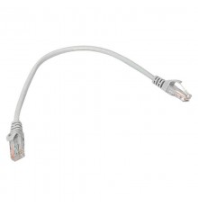 Патч-корд TERACOM PRO Cat.5E неэкранированный UTP оболочка PVC серый (0,2м)  TRP-5EUTP-PVC-02M-GY  EKF