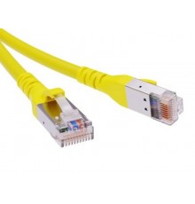 Патч-корд экранированный CAT6A SF/UTP 4х2, LSZH, желтый, 0.5м  RN6ASF4505YL  DKC