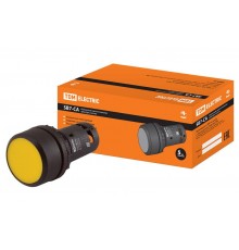 Кнопка SB7-CA55 d22мм 1з+1р желтая  SQ0746-0013  TDM