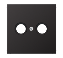 Крышка для TV-FM-розеток, фиксация винтом; металл; dark; Aluminium  AL2990TVD  Jung