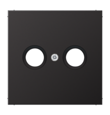 Крышка для TV-FM-розеток, фиксация винтом; металл; dark; Aluminium  AL2990TVD  Jung