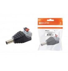 Разъём питания штекер 2.1х5.5 с быстрозажимной колодкой, инд. упаковка  SQ1809-0043  TDM