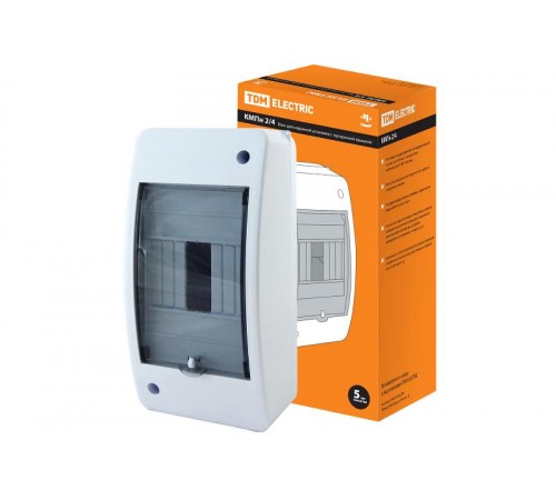 Бокс пластиковый навесной КМПн 2/4 для наружной установки с крышкой IP42, (ВхШхГ) 426х408х796мм  SQ0907-0004  TDM