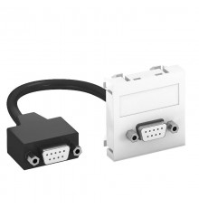 Мультимедийная рамка D-Sub9 Modul45 (белый) (MTG-DB9 F RW1)  6104682  OBO Bettermann