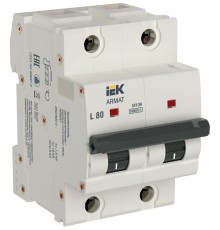 Автоматический выключатель двухполюсный M10H 2P L 80А ARMAT  AR-M10H-2-L080  IEK