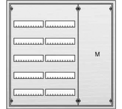 Щит распределительный в нишу 834х810х120 U53M  ABB