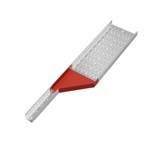 Переходник правый 80х100-400 мм "ПЛЮС" HD  PDplus80-100-400-R HD   КМ-профиль