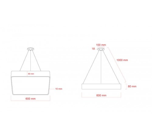 Светильник светодиодный Geometria Quadro SPO-163-W-40K-050 50Вт 4000К 3700Лм IP40 600*600*80 белый подвесной Лт  Б0058896  ЭРА