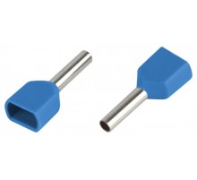 Наконечник-гильза ЭРА NO-225-104 (двойной) НШвИ(2) 2,5-12 с изолированным фланцем (упаковка 50 шт.)   Б0063289  ЭРА