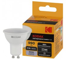 Лампа светодиодная MR16-11W-865-GU10 11Вт софит холодный дневной свет  Б0057649  Kodak