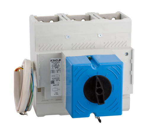 Выключатель автоматический ВА57-39-644730-400А-2000-440DC-НР24DC-ПЭ400AC-ОМ4-РЕГ 343794 КЭАЗ