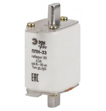 Плавкий предохранитель ЭРА PRO ppn-33-00-63 ППН-33, габарит 00, 63А   Б0063988  ЭРА