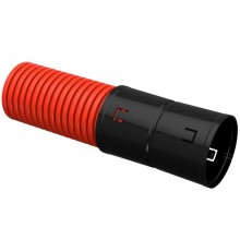 Труба гофр. двустенная ПНД d=110мм красная (100м)  CTG12-110-K04-100-R  IEK