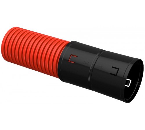 Труба гофр. двустенная ПНД d=110мм красная (100м)  CTG12-110-K04-100-R  IEK