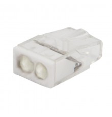 Экспресс-клемма с пастой СМК 2273-242, 2-проводная 0.5-2.5 мм, прозрачная, блистер (5 шт./уп.)  07-3216-5  REXANT