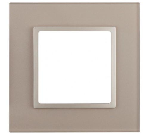 14-5101-04 Рамка на 1 пост, стекло, Эра Elegance, шампань+шамп  Б0034473  ЭРА