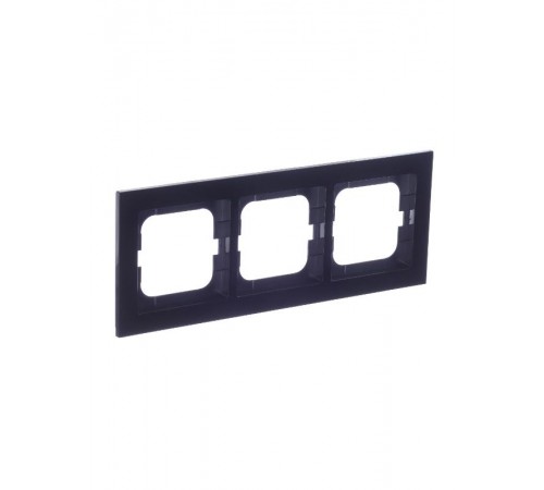 Рамка 3-постовая, серия axcent, цвет чёрный  1754-0-4411   2CKA001754A4411  ABB