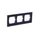 Рамка 3-постовая, серия axcent, цвет чёрный  1754-0-4411   2CKA001754A4411  ABB