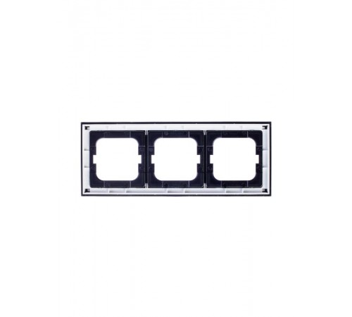 Рамка 3-постовая, серия axcent, цвет чёрный  1754-0-4411   2CKA001754A4411  ABB