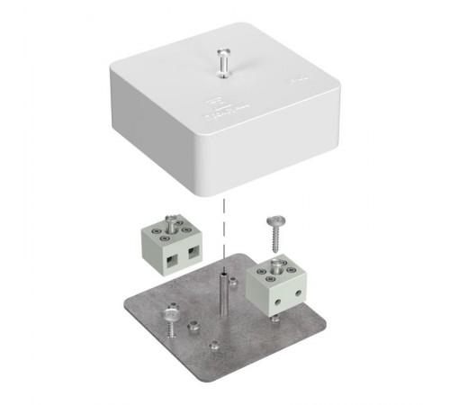 Коробка огнестойкая для кабель-канала 40-0450-FR6.0-4 Е15-Е60 (латунь) 75х75х30 IP42 4p, 6.0 мм.кв. 40-0450-FR6.0-4-Е60  Промрукав