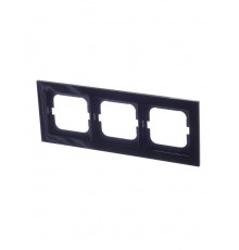Рамка 3-постовая, серия axcent, цвет чёрный  1754-0-4411   2CKA001754A4411  ABB