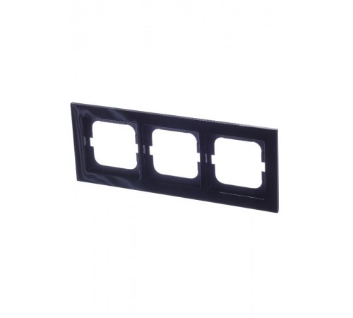 Рамка 3-постовая, серия axcent, цвет чёрный  1754-0-4411   2CKA001754A4411  ABB