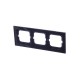 Рамка 3-постовая, серия axcent, цвет чёрный  1754-0-4411   2CKA001754A4411  ABB