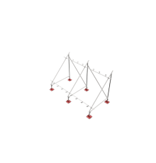 Опорная конструкция для установки нескольких солнечных панелей/коллекторов TECHNORAPTOR LIGHTFOOT  KM-TR-LTF-SSfMMPI-C  КМ - профиль