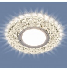 Светильник точечный встраиваемый 2234 MR16 CL прозрачный с подсветкой  a045460  Elektrostandard