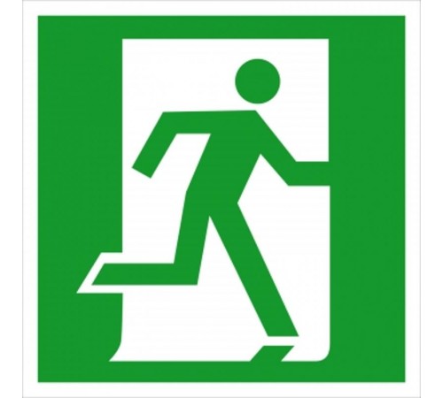 Знак "Выход здесь" (правосторонний) 200х200мм PROxima  an-5-02  EKF