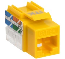 Модуль Keystone Jack кат.6A UTP 110 IDC 90град жёлтый  CS1-1C6AU-11-05  ITK