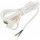 U-3x1,5-1,5m-W Шнур питания с вилкой с/з ПВС 3x1,5 1,5м белый  Б0048704  ЭРА