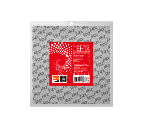 Лента светодиодная LED PLS 2835/60 6Вт 12В красный IP65 5м  5000339  Jazzway