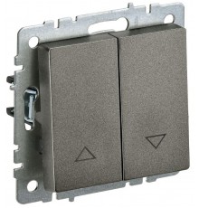 BRITE Выключатель жалюзи 10А ВС10-1-5-БрТБ темная бронза   BR-V15-0-10-K45  IEK