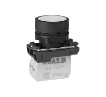 Кнопка КМЕ4511м-белый-1но+1нз-цилиндр-IP54  354388  КЭАЗ