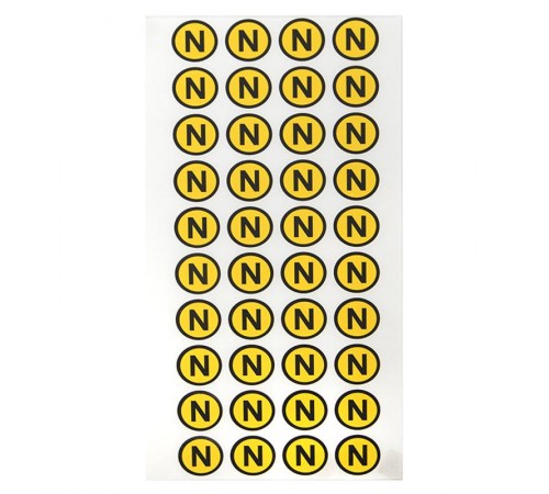 Наклейка "N" (1шт) (d20мм) PROxima  an-2-07  EKF