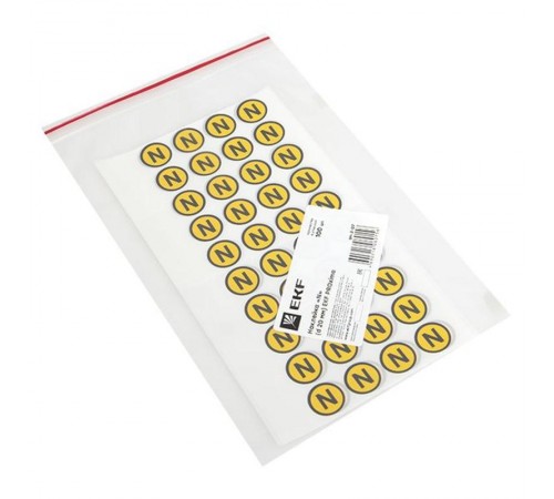 Наклейка "N" (1шт) (d20мм) PROxima  an-2-07  EKF