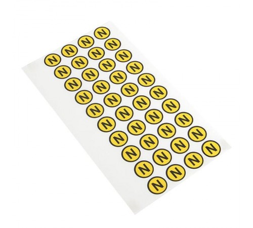 Наклейка "N" (1шт) (d20мм) PROxima  an-2-07  EKF