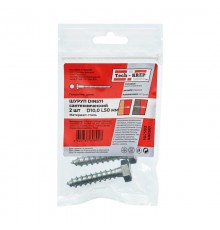 Болт DIN 571 сантехнический оцинк 10х50 (2 шт) - пакет ( 0,055 кг)  102593  Tech-KREP