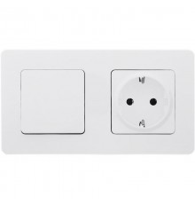Inspiria Белый Выключатель 1-клавишный С/У без рамки  673600  Legrand