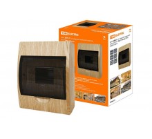 Бокс пластиковый навесной ЩРН-П-6 модулей  IP41 "Эко" (сосна)   SQ0901-0013  TDM