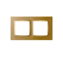 Рамка на 2 поста цвета матовое золото S82 Concept  8200627-095  Simon