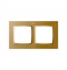 Рамка на 2 поста цвета матовое золото S82 Concept  8200627-095  Simon
