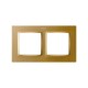 Рамка на 2 поста цвета матовое золото S82 Concept  8200627-095  Simon