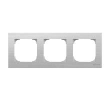 Рамка 3-постовая, серия SKY, цвет нержавеющая сталь2CLA857300A1401 ABB