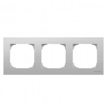 Рамка 3-постовая, серия SKY, цвет нержавеющая сталь2CLA857300A1401 ABB